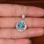 گردنبند فیروزه زنانه کد 29749