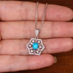 گردنبند فیروزه زنانه کد 29751