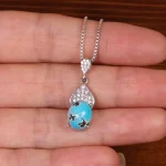 گردنبند فیروزه زنانه کد 29759