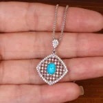 گردنبند فیروزه زنانه کد 29766