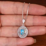 گردنبند فیروزه زنانه کد 29767