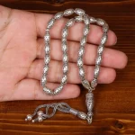 تسبیح نقره کد 29779