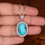 گردنبند فیروزه زنانه کد 29875