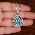 گردنبند فیروزه زنانه کد 29878