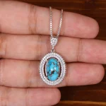 گردنبند فیروزه زنانه کد 29888