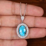 گردنبند فیروزه زنانه کد 29890