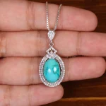 گردنبند فیروزه زنانه کد 29892