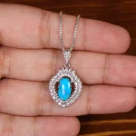 گردنبند فیروزه زنانه کد 29896