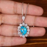 گردنبند فیروزه زنانه کد 29898