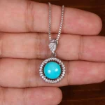 گردنبند فیروزه زنانه کد 29901