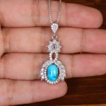 گردنبند فیروزه زنانه کد 29902