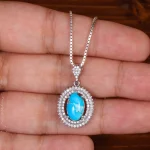 گردنبند فیروزه زنانه کد 29909