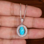 گردنبند فیروزه زنانه کد 29910