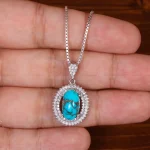 گردنبند فیروزه زنانه کد 29911