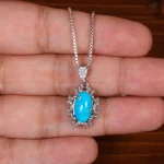 گردنبند فیروزه زنانه کد 29913