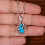 گردنبند فیروزه زنانه کد 29919