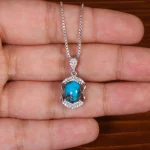 گردنبند فیروزه زنانه کد 29926