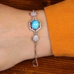 دستبند فیروزه زنانه کد 29934