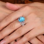 انگشتر فیروزه شجری زنانه کد 29969
