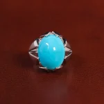 انگشتر فیروزه عجمی مردانه کد 30172