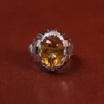 انگشتر سیترین مردانه کد 30174