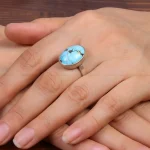 انگشتر فیروزه شجری زنانه کد 30291