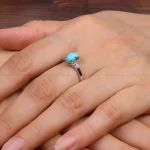 انگشتر فیروزه شجری زنانه کد 30292