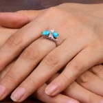 انگشتر فیروزه شجری زنانه کد 30304