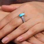 انگشتر فیروزه شجری زنانه کد 30309