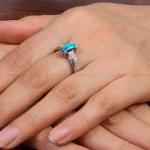 انگشتر فیروزه شجری زنانه کد 30313