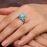 انگشتر فیروزه شجری زنانه کد 30317
