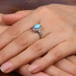 انگشتر فیروزه شجری زنانه کد 30322