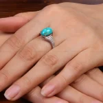 انگشتر فیروزه شجری زنانه کد 30330