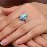انگشتر فیروزه شجری زنانه کد 30331