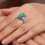 انگشتر فیروزه شجری زنانه کد 30332