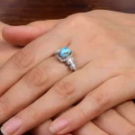 انگشتر فیروزه شجری زنانه کد 30333