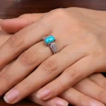 انگشتر فیروزه شجری زنانه کد 30336