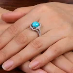 انگشتر فیروزه شجری زنانه کد 30339