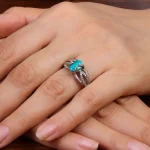 انگشتر فیروزه شجری زنانه کد 30346