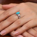 انگشتر فیروزه شجری زنانه کد 30348