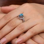 انگشتر فیروزه شجری زنانه کد 30349