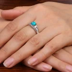 انگشتر فیروزه شجری زنانه کد 30350