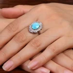 انگشتر فیروزه شجری زنانه کد 30354