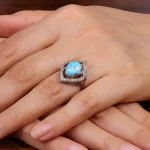 انگشتر فیروزه شجری زنانه کد 30356