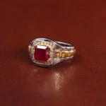 انگشتر یاقوت سرخ مردانه کد 29659