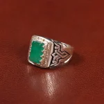 انگشتر زمرد مردانه کد 29972