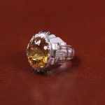 انگشتر سیترین مردانه کد 30174