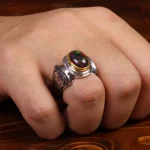 انگشتر اوپال مردانه کد 30175