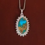 گردنبند فیروزه زنانه کد 30364