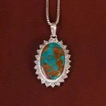 گردنبند فیروزه زنانه کد 30367